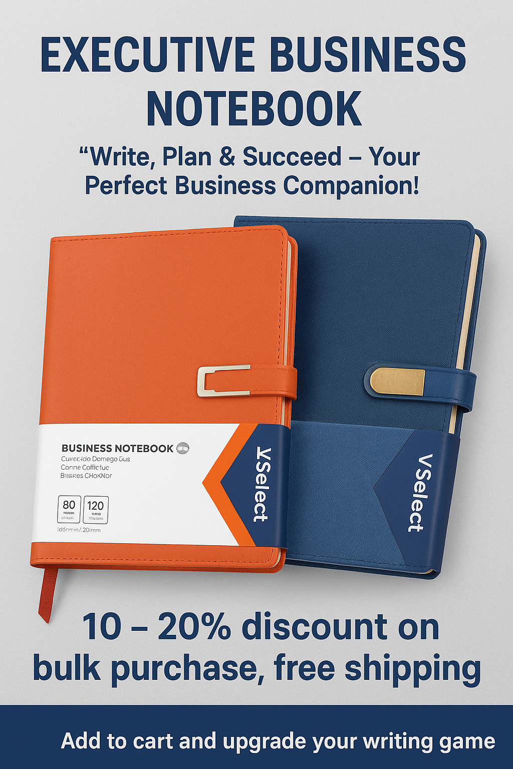 VSelect Executive Business Notebook – A5 | 120 Sheets