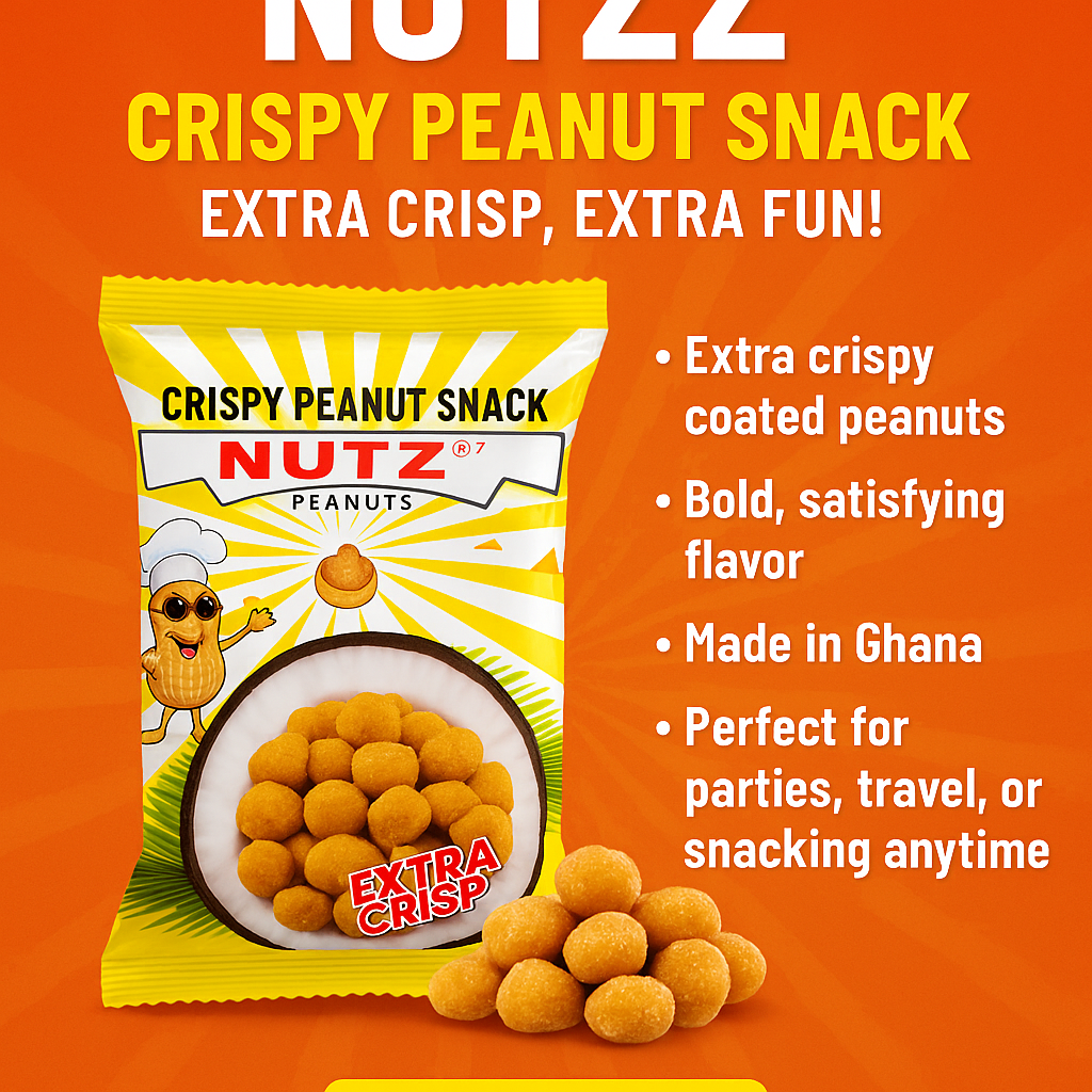 Nutz Crispy Peanut Snack – Extra Crisp, Irresistible Crunch!